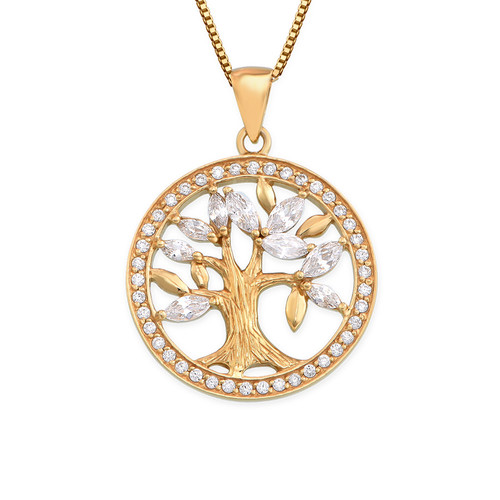 18K Gold Plated Tree of Life Necklace