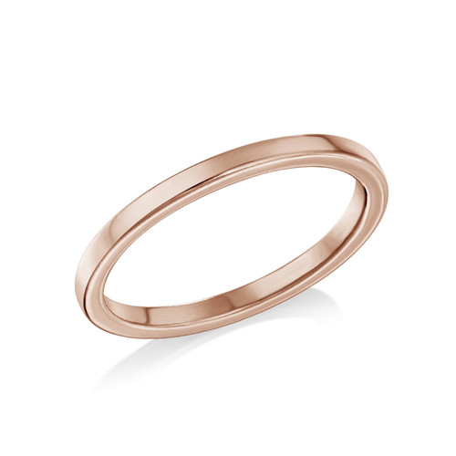 18K Rose Gold Plated Stackable Minimalist Ring