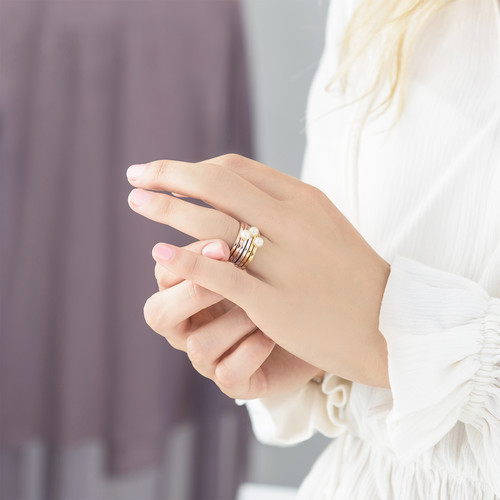 18K Rose Gold Plated Stackable Minimalist Ring