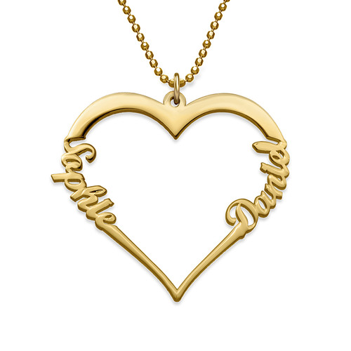 18k Gold Plated Heart Necklace - Yours Truly Collection