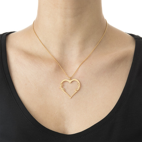 18k Gold Plated Heart Necklace - Yours Truly Collection