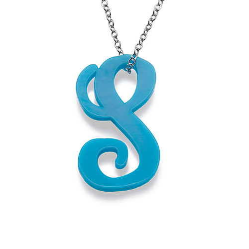 Acrylic Initial Necklace