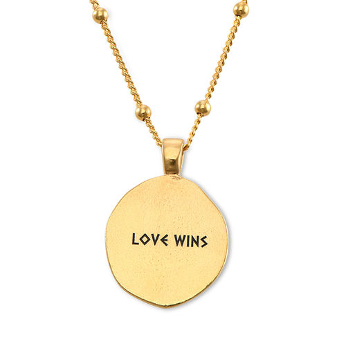 Aphrodite Coin Necklace in Gold Plating