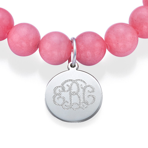 Beaded Monogram Bracelet