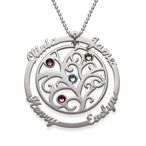 Birthstone Family Tree Necklace - Yours Truly Collection