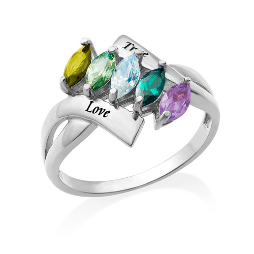 Birthstone Ring for Mom