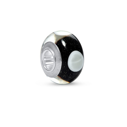 Black & White Glass Bead