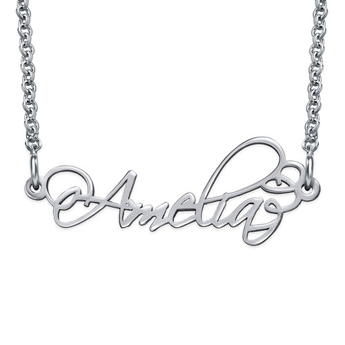 Signature Calligraphy Style Name Necklace