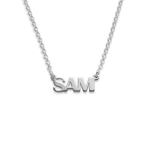 Capital Letters Name Necklace in Sterling Silver