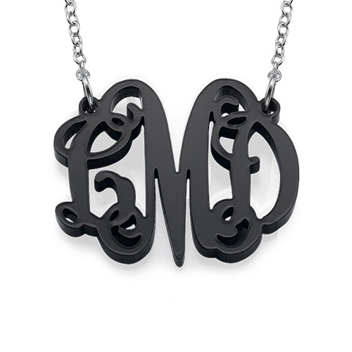 Celebrity Monogram Necklace in Acrylic