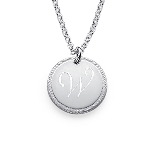 Circle Initial Necklace