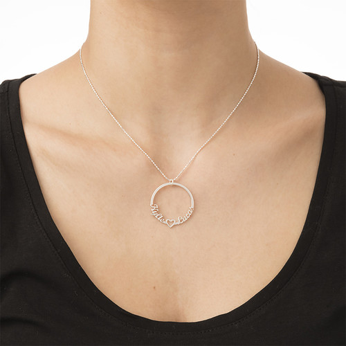 Circle Name Necklace