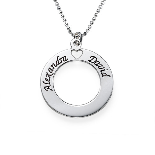 Circle of Love Necklace in Silver