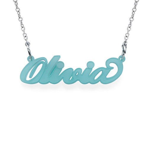 Classic “Carrie” Style Acrylic Name Necklace