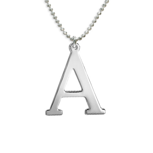 Sterling Silver Initials Necklace