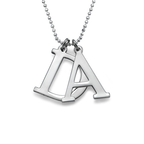 Sterling Silver Initials Necklace