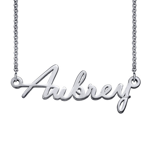 Signature Custom Script Necklace