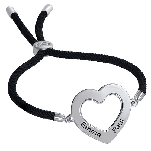 Cut Out Heart Bracelet - Adjustable