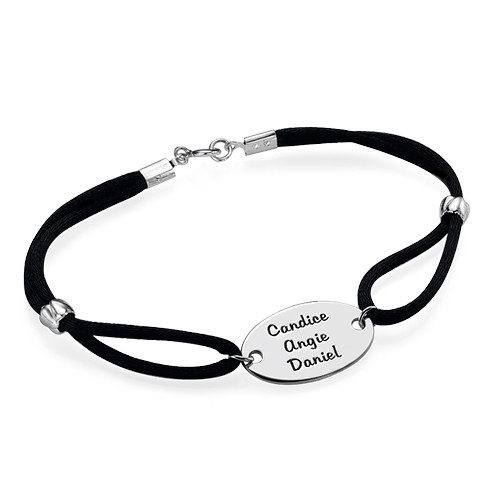 Engraved Oval Tag Bracelet