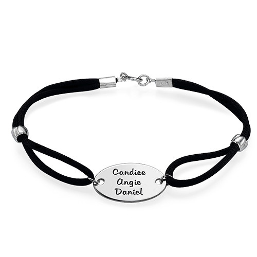 Engraved Oval Tag Bracelet