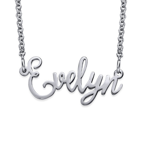 Signature Fancy Script Name Necklace