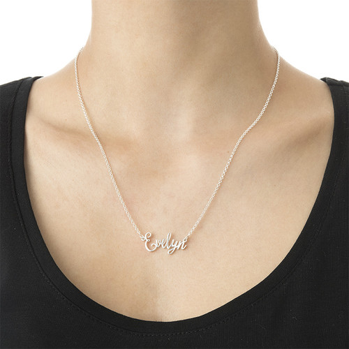 Signature Fancy Script Name Necklace