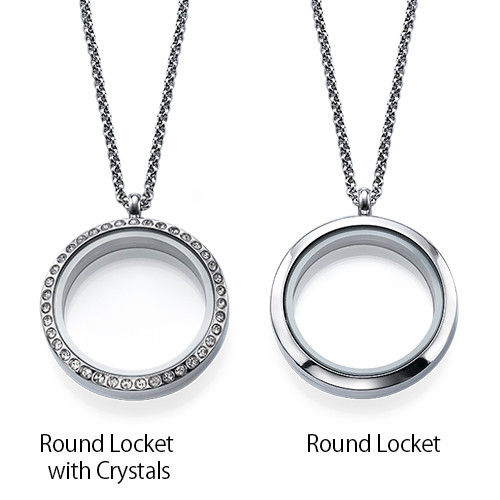 Floating Locket for Mom with Children Charms