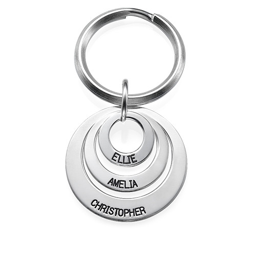 Gift for Mom - Three Disc Engraved Keychain