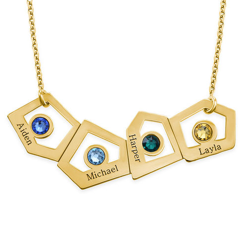 Gold Plated Geometric Mother