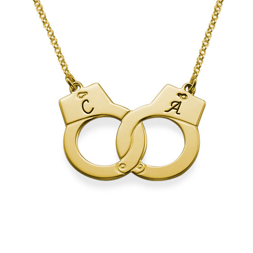 Handcuff Necklace in 18k Gold Plating