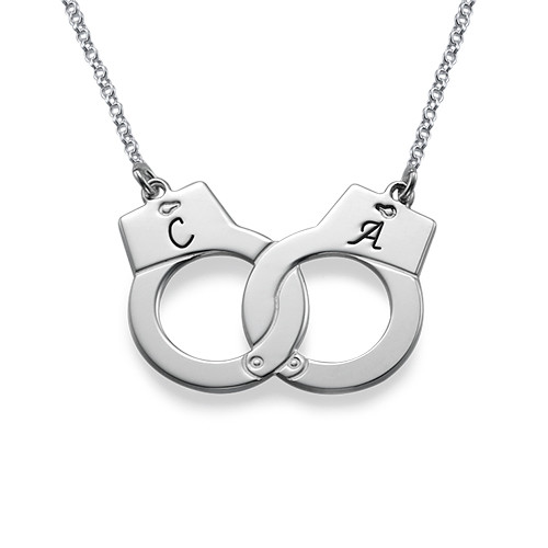 Handcuff Necklace in Silver