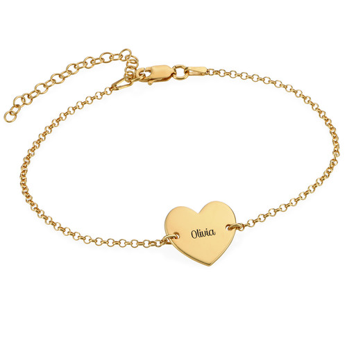 Heart Anklet in Gold Plating