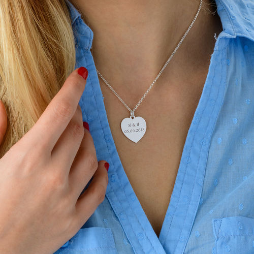 Heart Necklace in Silver