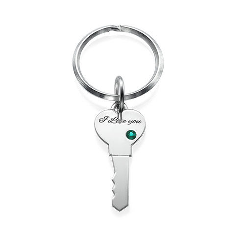 Heart and Key Keychain for Couples