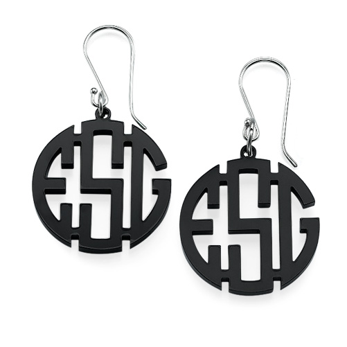 Monogram Acrylic Earrings