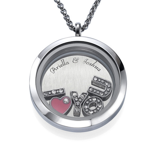 I LOVE YOU  Floating Charms Locket