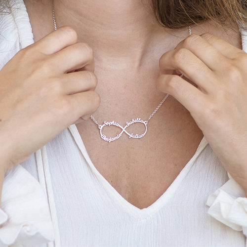 Infinity 4 Names Necklace