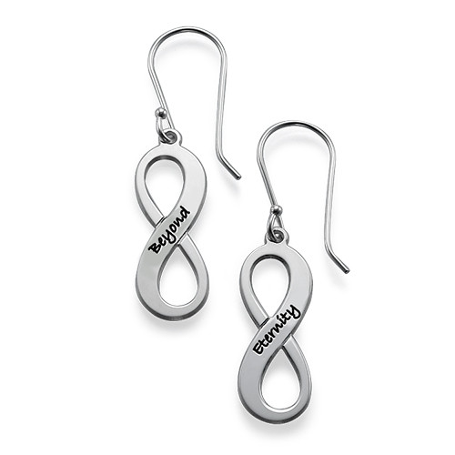 Infinity Earrings in Sterling Silver