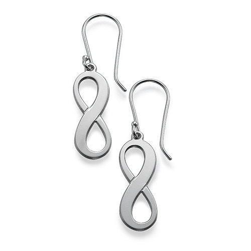 Infinity Earrings in Sterling Silver