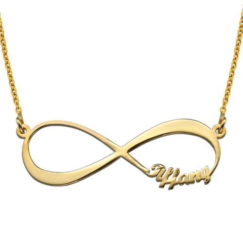 Infinity Name Necklace with Gold Plating