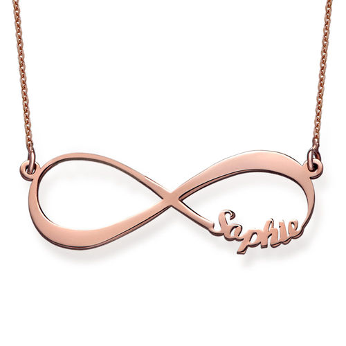 Infinity Name Necklace with Rose Gold Plating