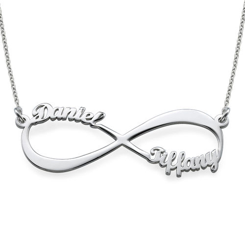 Infinity Name Necklace in Sterling Silver
