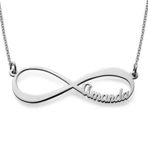 Infinity Name Necklace in Sterling Silver