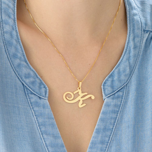 Initial Pendant in 18k Gold-Plating