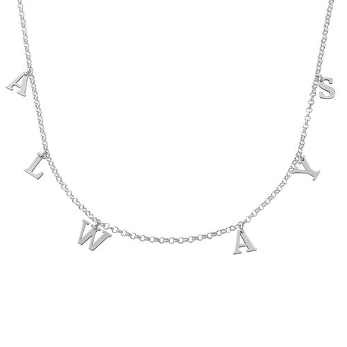 Name Choker in Sterling Silver