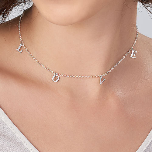 Name Choker in Sterling Silver