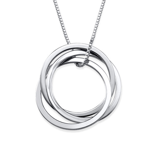 Interlocking Lovers Ring Necklace