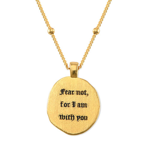 Jesus Christ & Mary Coin Necklace in Gold Plating