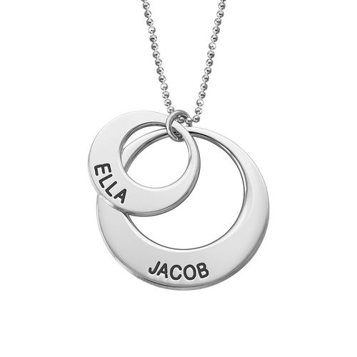 Jewelry for Moms - Disc Necklace in 10K White Gold