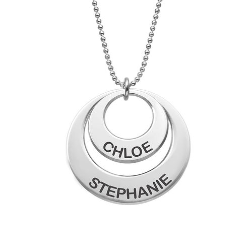 Jewelry for Moms - Disc Necklace in 10K White Gold